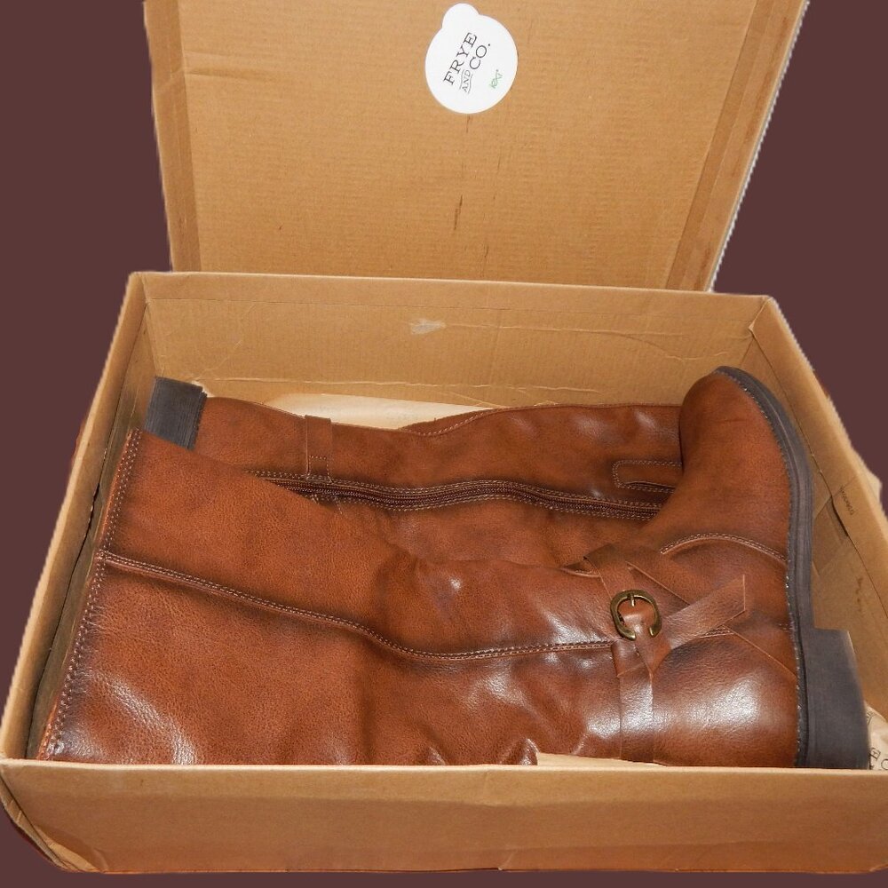 New in Box Frye & Co. Gaylin Tall Boots - Cognac - Size 5